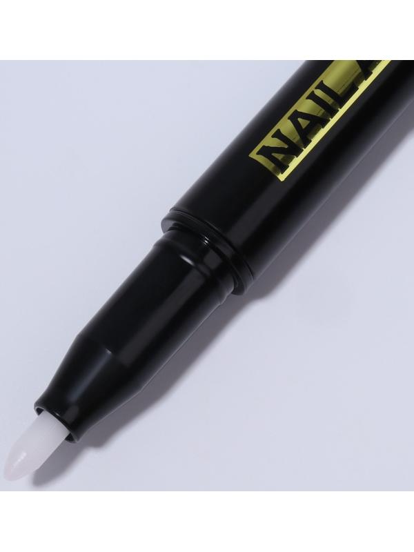 Маркер для дизайна ногтей, акриловый, 13,5 см, цвет чёрный