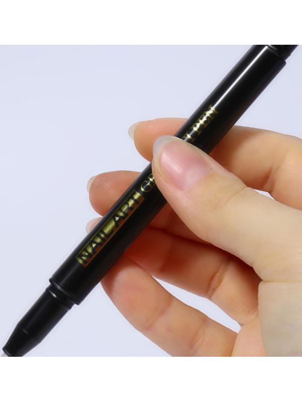 Маркер для дизайна ногтей, акриловый, 13,5 см, цвет чёрный