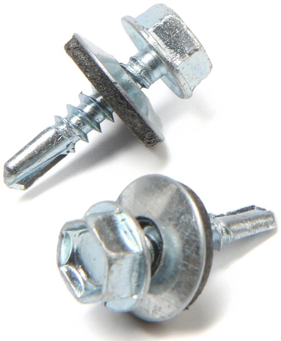 Саморезы кровельные 4,8х19 мм, оцинкованные, 250 шт.