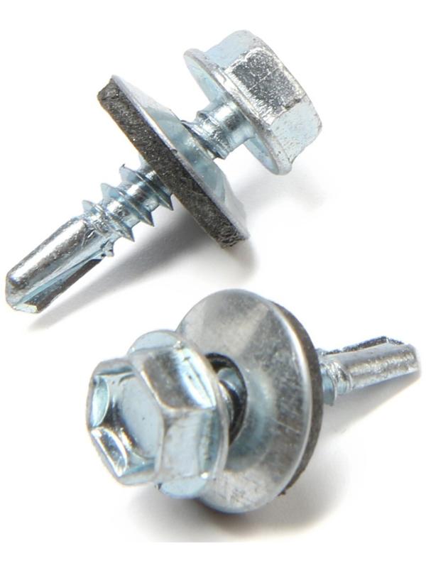 Саморезы кровельные 4,8х19 мм, оцинкованные, 250 шт.