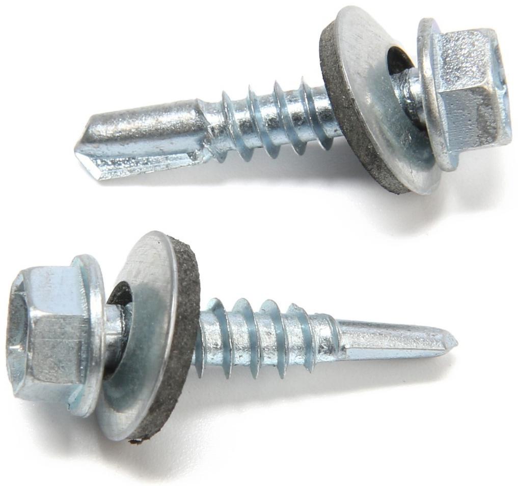 Саморезы кровельные 5,5х25 мм, оцинкованные, 200 шт.