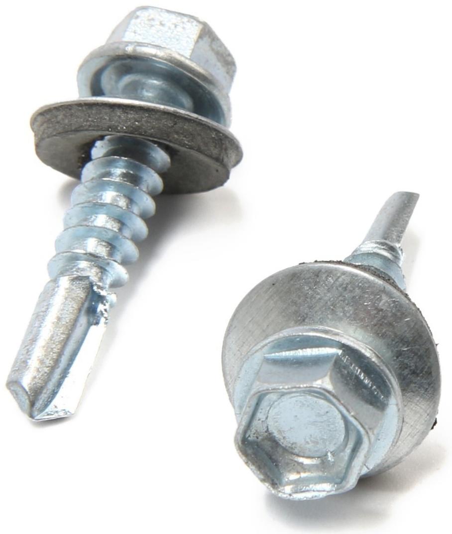 Саморезы кровельные 5,5х25 мм, оцинкованные, 200 шт.