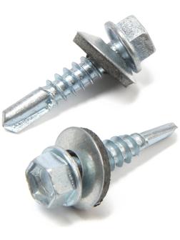 Саморезы кровельные 5,5х25 мм, оцинкованные, 200 шт.