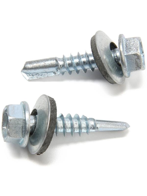 Саморезы кровельные 5,5х25 мм, оцинкованные, 200 шт.