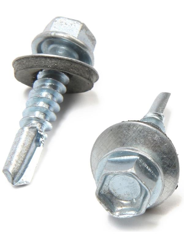 Саморезы кровельные 5,5х25 мм, оцинкованные, 200 шт.