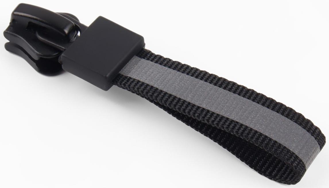 Замок автоматический светоотражающий для молнии «Трактор», №5, 10 шт, цвет чёрный