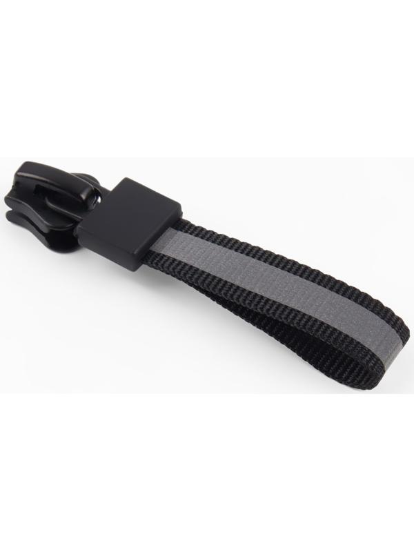 Замок автоматический светоотражающий для молнии «Трактор», №5, 10 шт, цвет чёрный