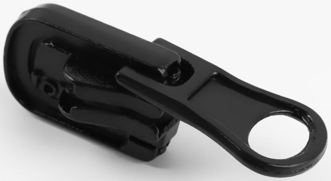 Замок автоматический реверсивный для молнии «Трактор», №5, 10 шт, цвет чёрный