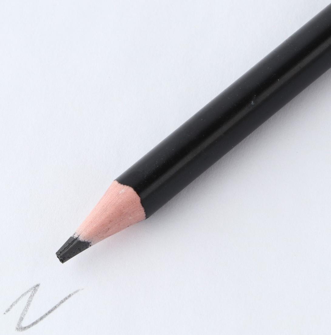 Карандаш чернографитный НВ с ластиком PROвыбор «Черный неон»