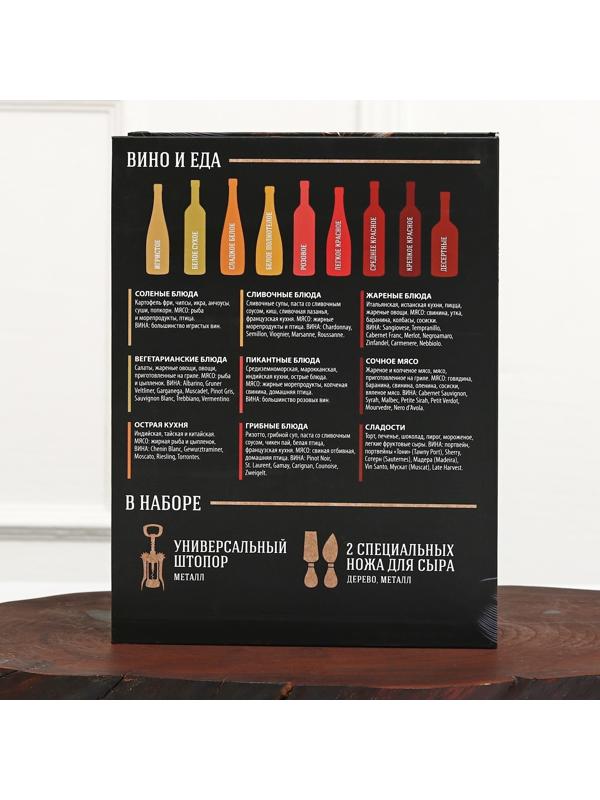 Набор для вина и сыра в книжке «Хорошая идея», 21,5 х 16 см