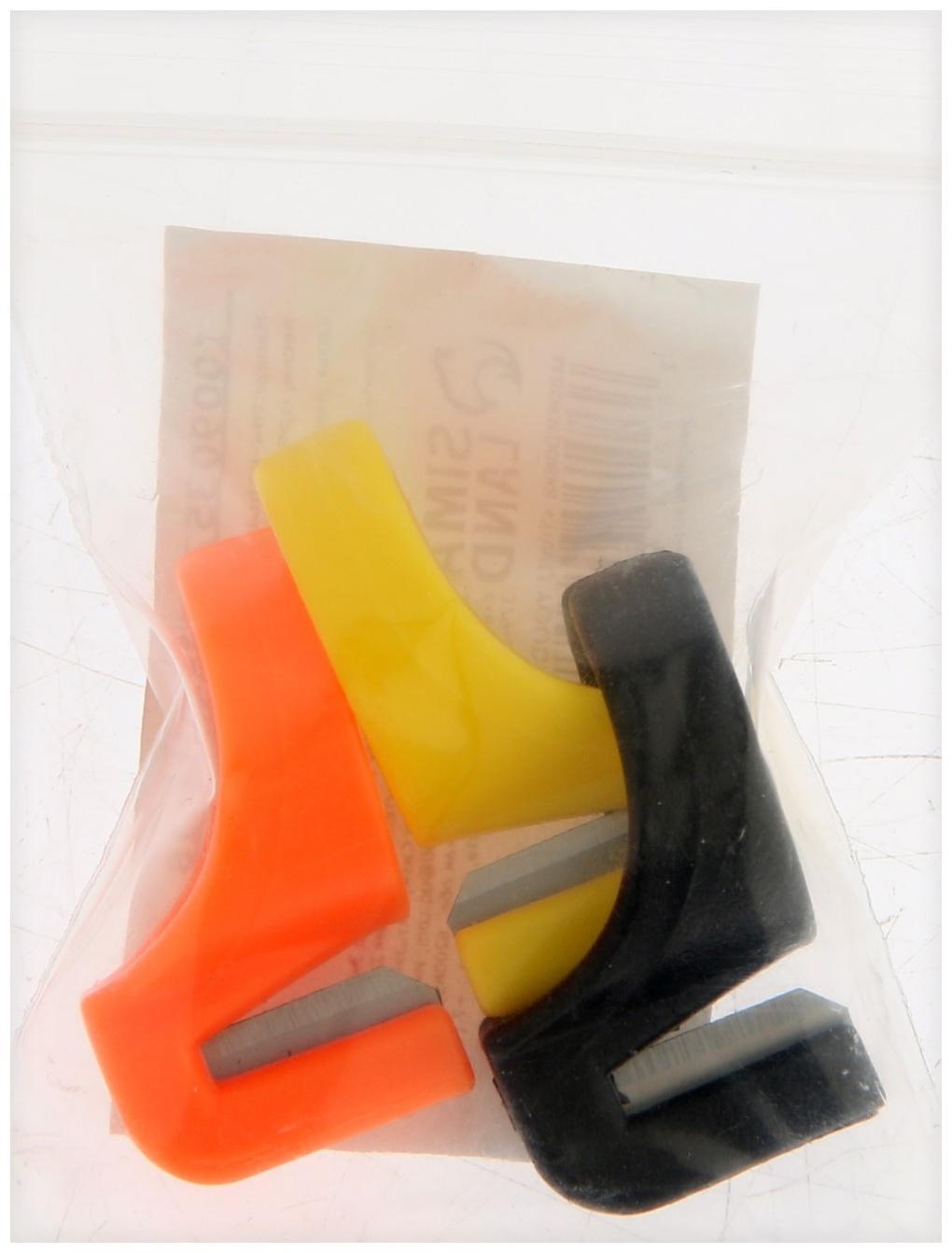 Наперсток-кольцо ТУНДРА, для обрезки строп, ниток, лески, проводов, 3 шт.