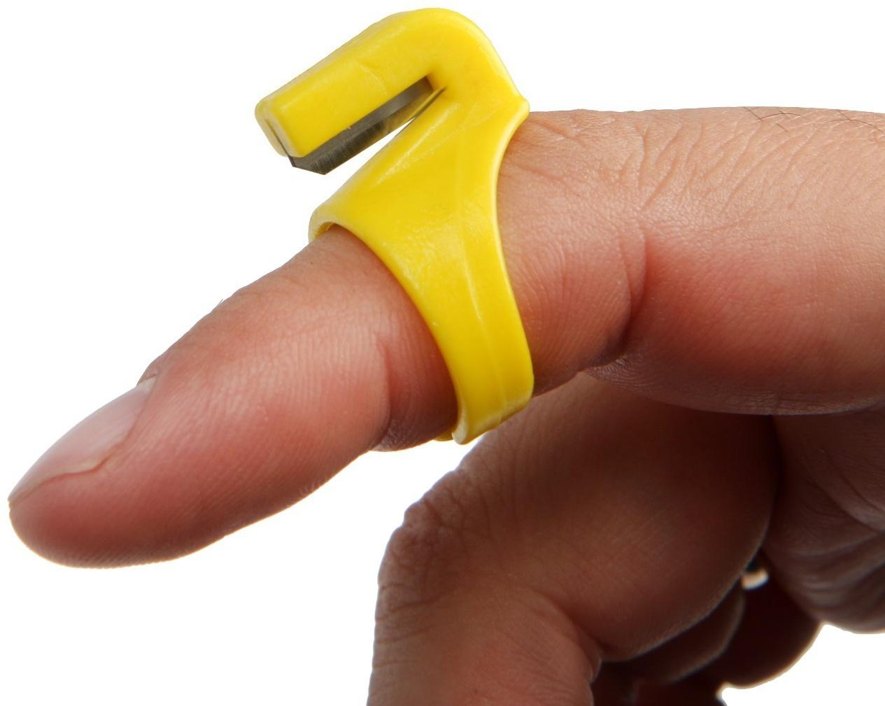 Наперсток-кольцо ТУНДРА, для обрезки строп, ниток, лески, проводов, 3 шт.