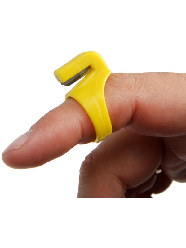 Наперсток-кольцо ТУНДРА, для обрезки строп, ниток, лески, проводов, 3 шт.