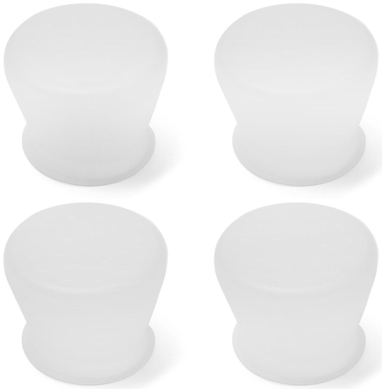 Накладка мебельная селиконовая, круглая, d=35-40 мм, 4 шт