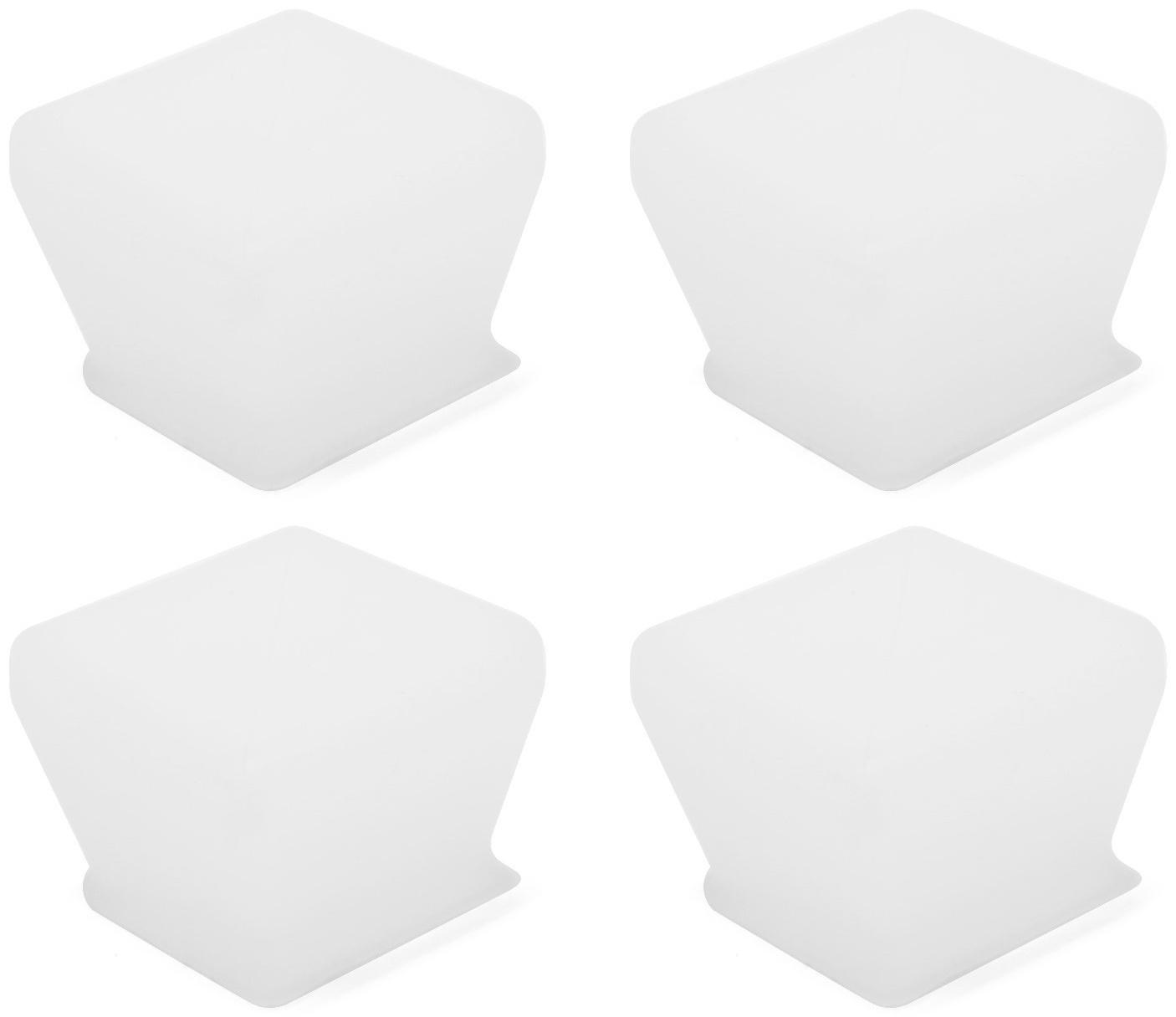 Накладка мебельная селиконовая, квадратная, 35-40 мм, 4 шт