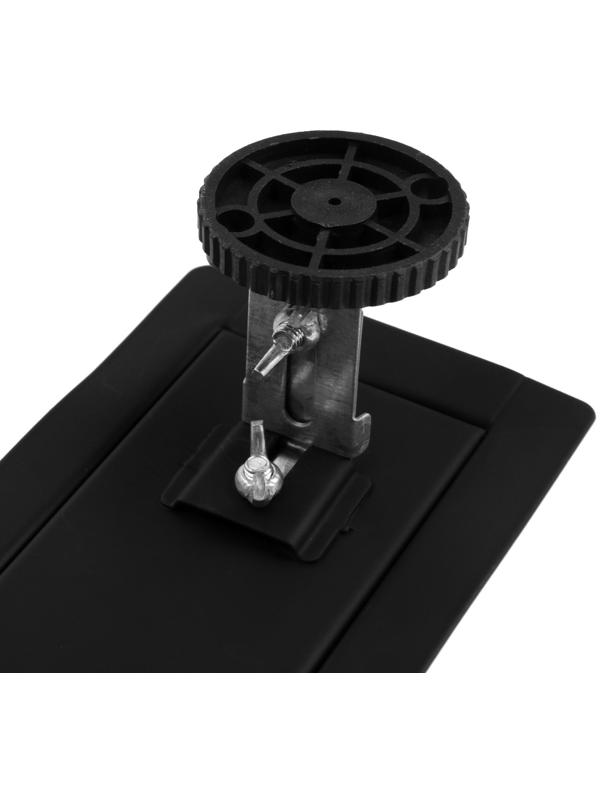 Трап ZEIN, c флaнцeм свободного вращения 360°, 7х50 см, d=40/50 мм, нерж. сталь, черный