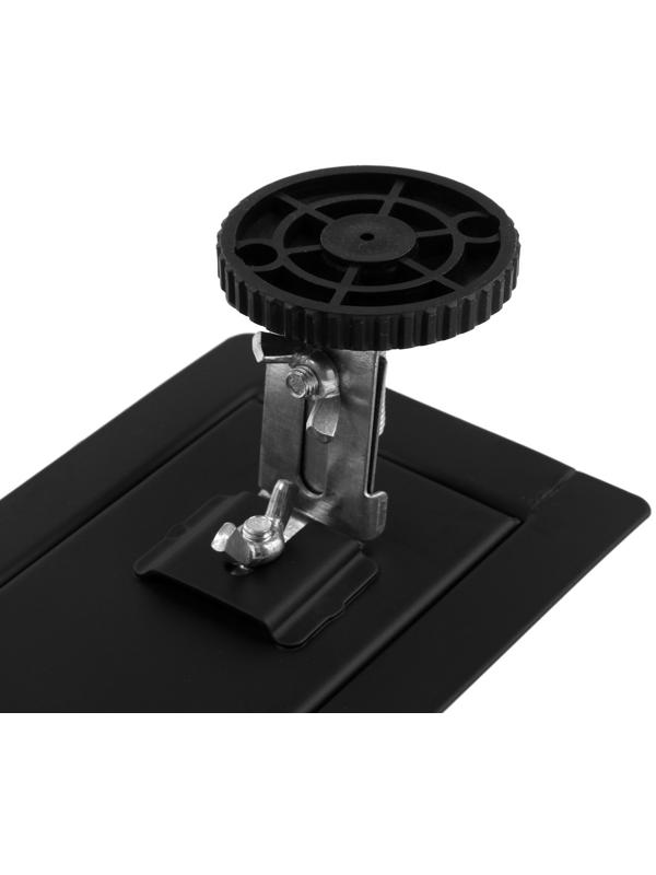 Трап ZEIN, c флaнцeм свободного вращения 360°, 7х60 см, d=40/50 мм, нерж. сталь, черный