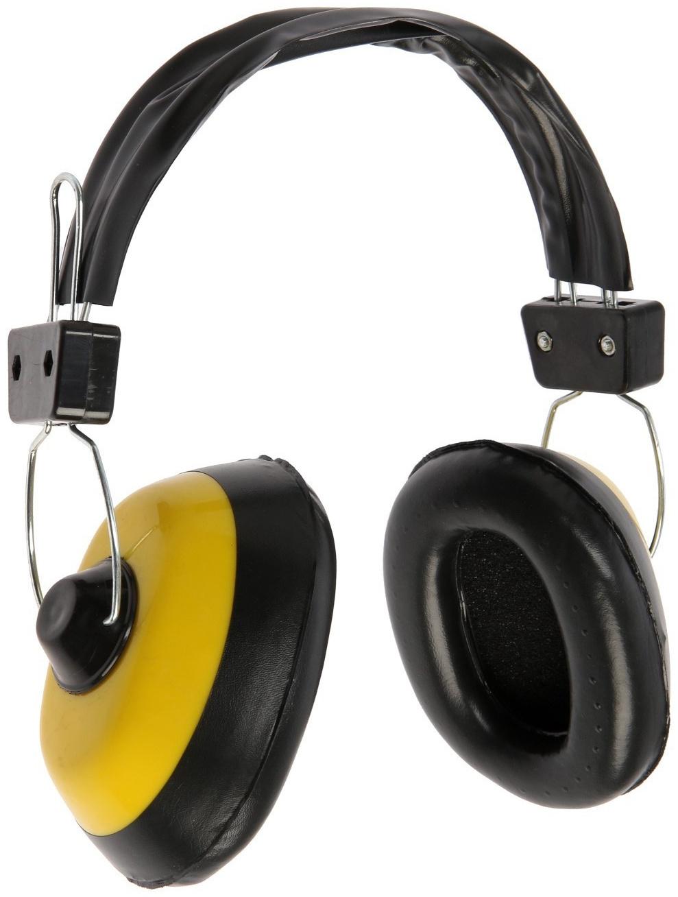 Наушники защитные ТУНДРА, 24 дБ, противошумные, регулируемые, металлическое оголовье