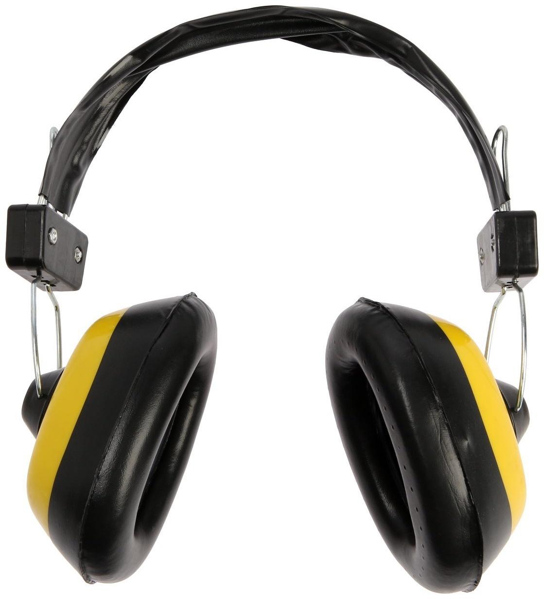 Наушники защитные ТУНДРА, 24 дБ, противошумные, регулируемые, металлическое оголовье