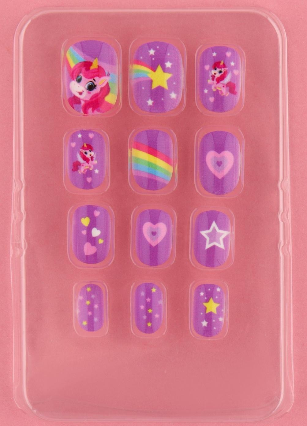 Детские накладные ногти «Единорожка», 12 шт