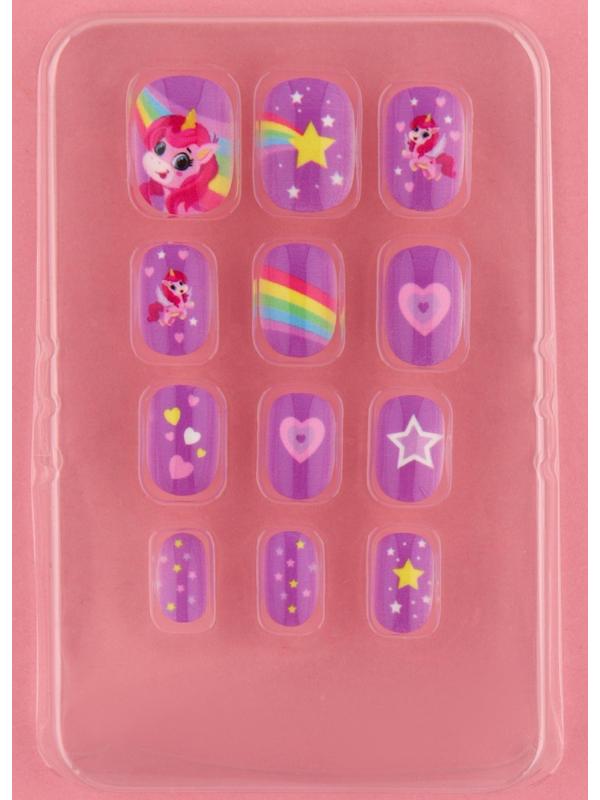 Детские накладные ногти «Единорожка», 12 шт