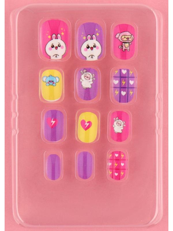 Детские накладные ногти «Милашка», 12 шт