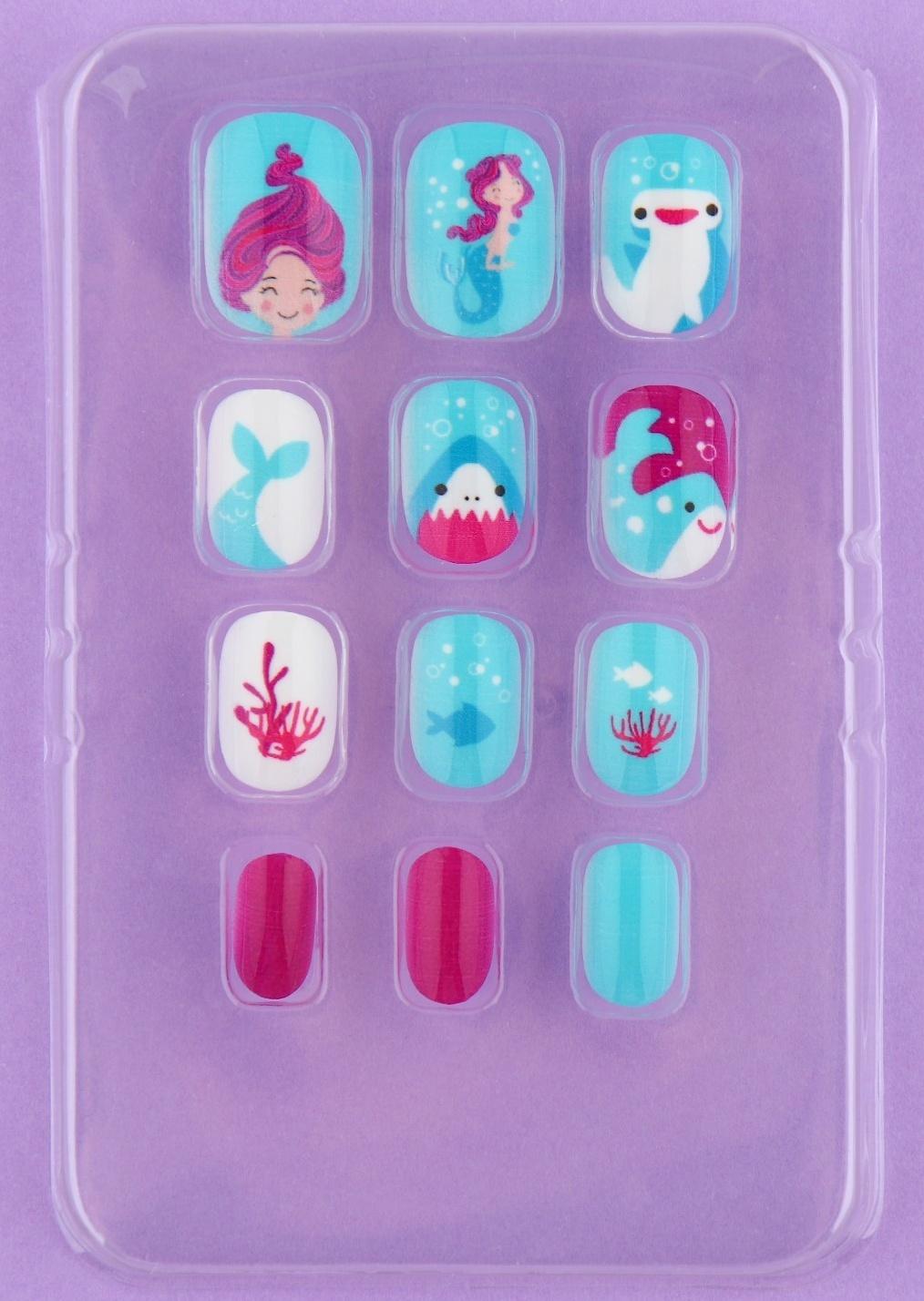 Детские накладные ногти «Русалка», 12 шт