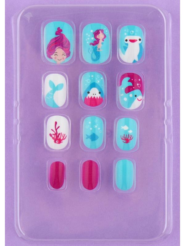 Детские накладные ногти «Русалка», 12 шт