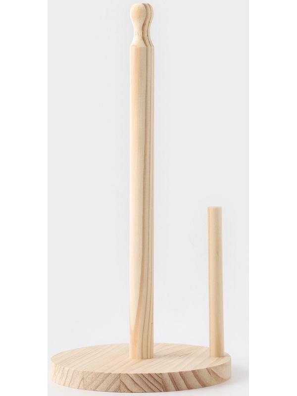 Держатель для бумажных полотенец с фиксатором, сосна