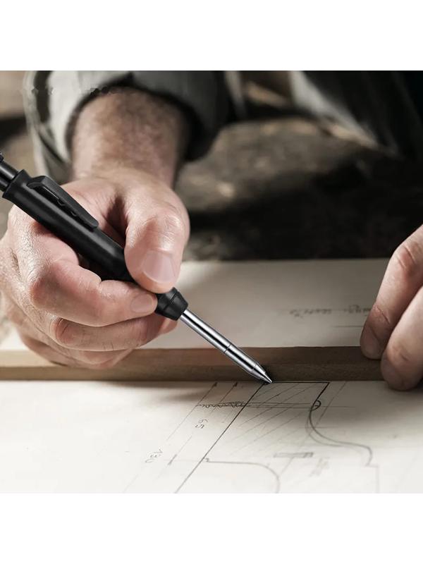 Карандаш механический ТУНДРА, с точилкой, черный