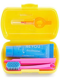 Дорожный набор Curaprox BE YOU в желтом боксе , 4 предмета