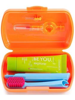 Дорожный набор Curaprox BE YOU в оранжером боксе , 4 предмета
