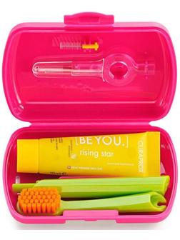 Дорожный набор Curaprox BE YOU в красном боксе , 4 предмета