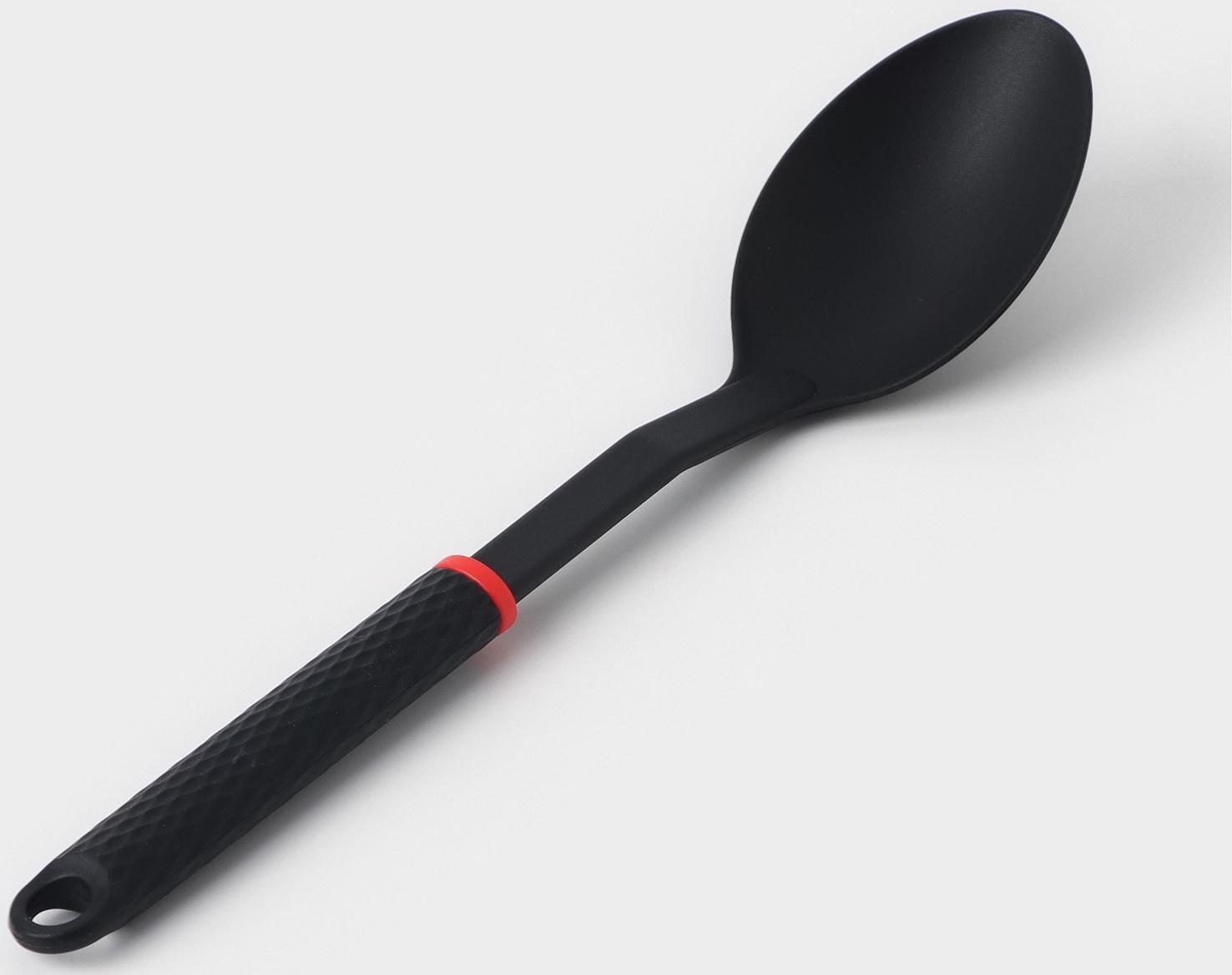 Ложка гарнирная Доляна Picanto, цвет чёрный