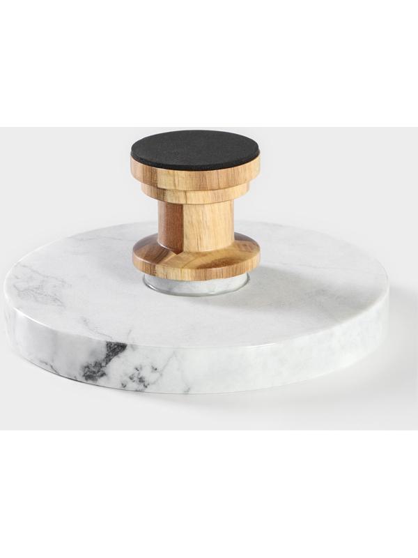 Подставка для торта Magistro Forest dream, d=20,5 см, акация, мрамор