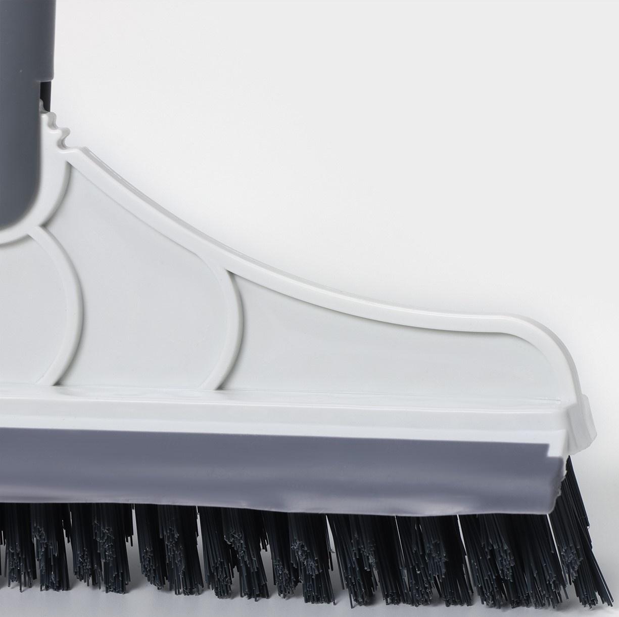 Щётка для пола и мытья труднодоступных мест, стыков, с водосгоном, ворс углом, 3 см, 107×22×4,5 см