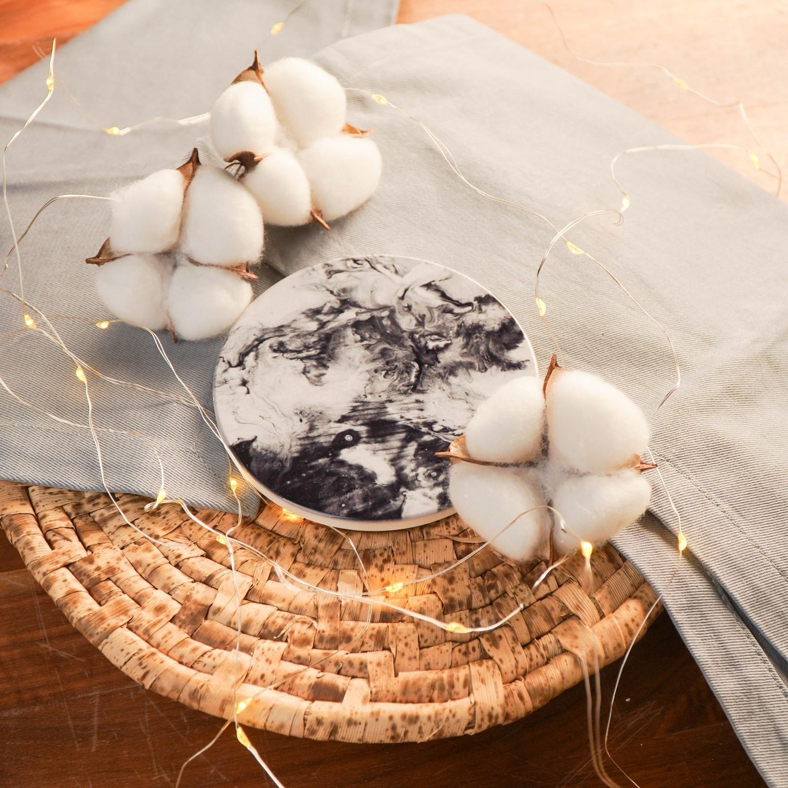 Подставка под горячее «Черный мрамор», 10,8 см