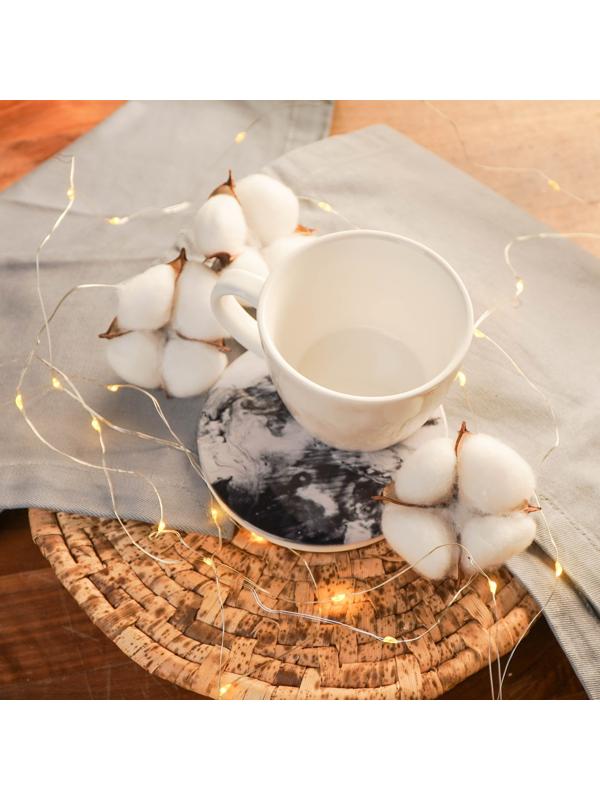 Подставка под горячее «Черный мрамор», 10,8 см