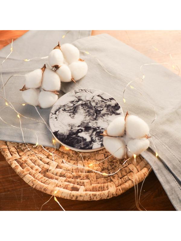 Подставка под горячее «Черный мрамор», 10,8 см