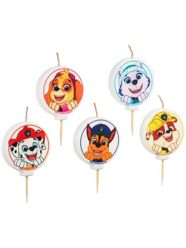 Свеча в торт набор, Щенячий патруль, 5 шт