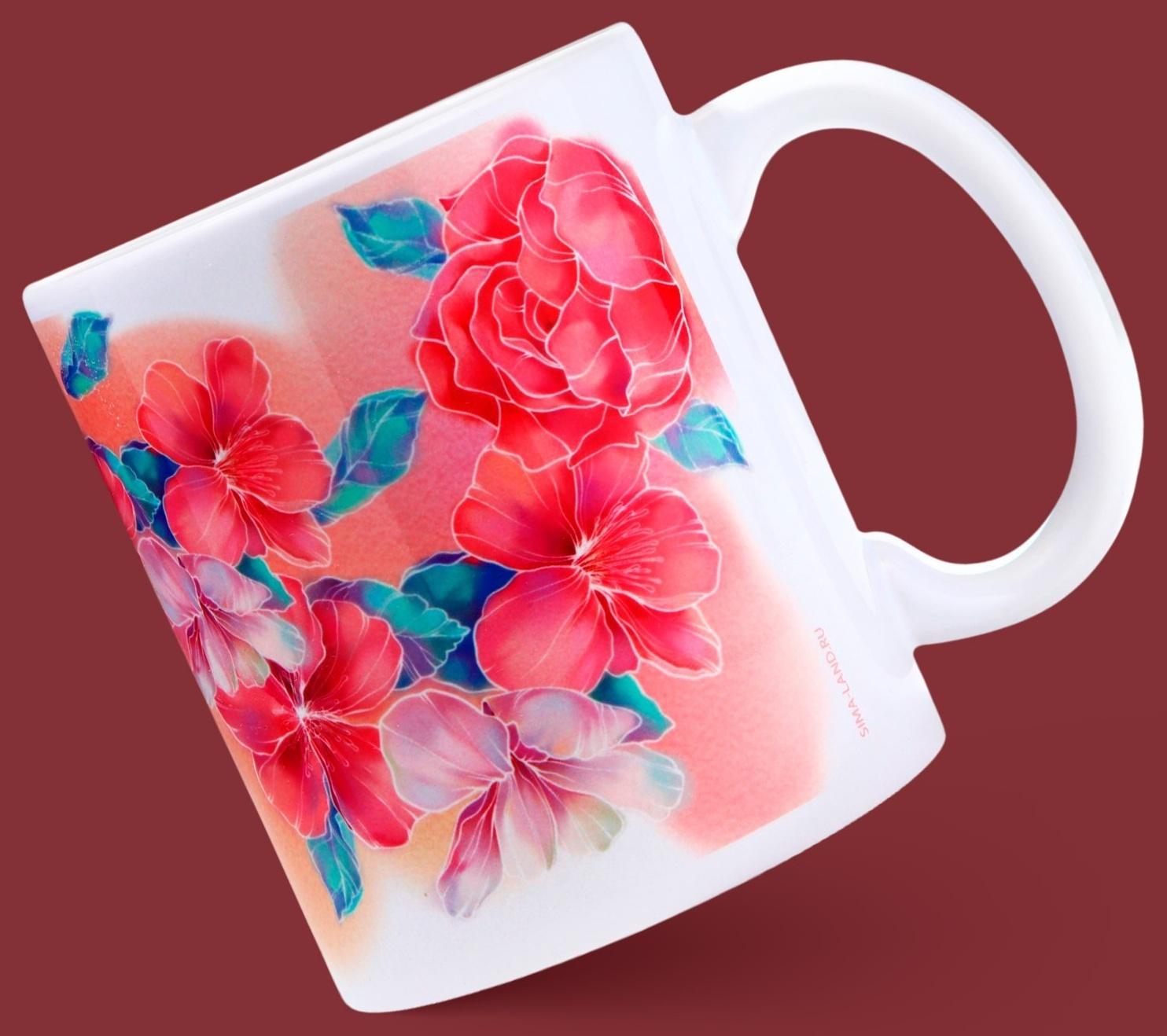 Кружка «8 марта» цветы, 320 мл