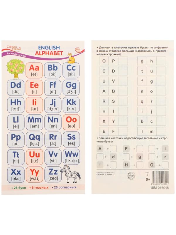 Карточка-шпаргалка 