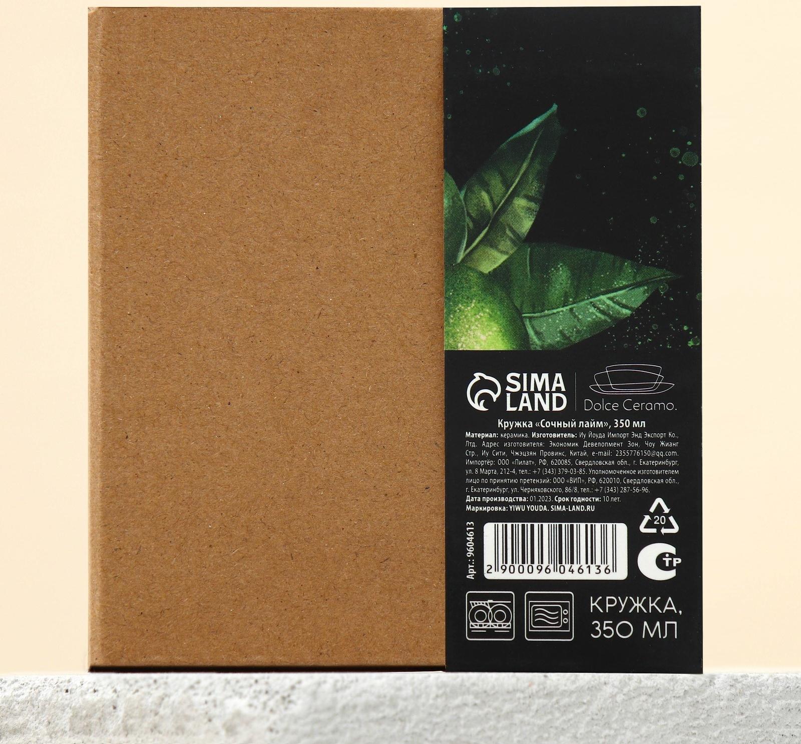 Кружка «Сочный лайм», 350 мл