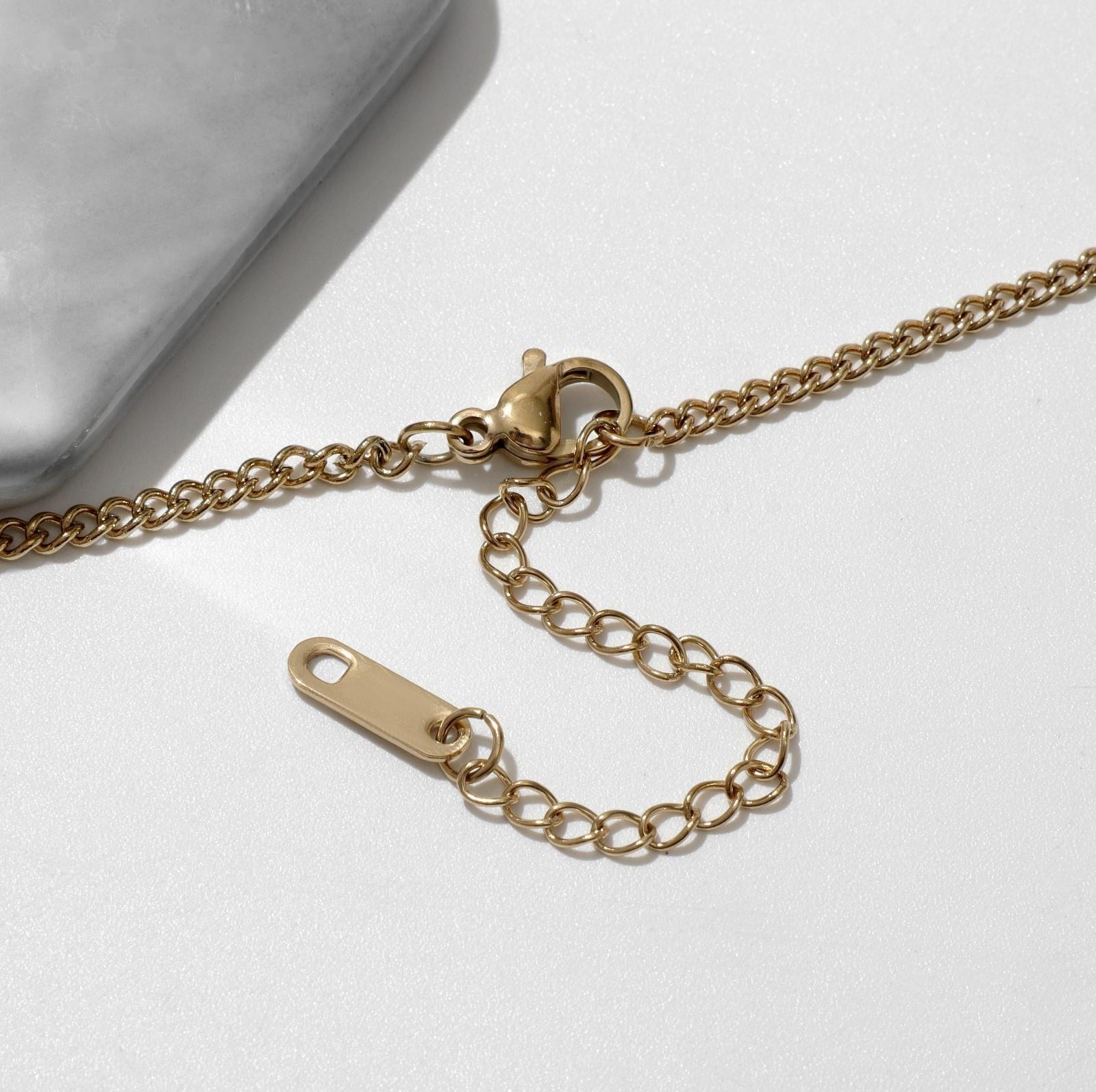 Кулон XUPING крестик, цвет белый в золоте, 40 см