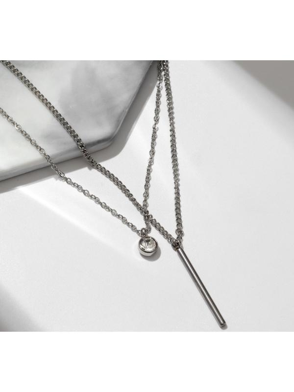 Кулон XUPING утончённость, цвет серебро, 40 см