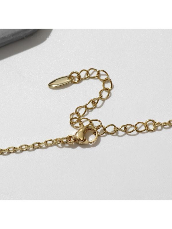 Кулон XUPING вино с бокалом, цвет золото, 40 см