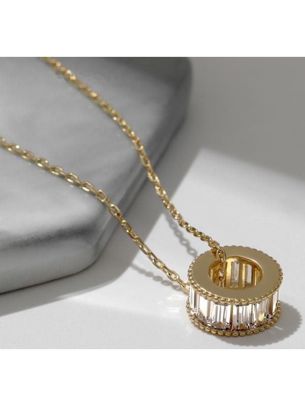 Кулон XUPING кольцо, цвет золото, 40 см