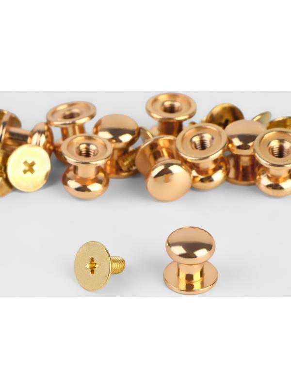 Кобурный винт d = 7,9/8,5 × 8,5 мм, 10 шт, цвет золотой