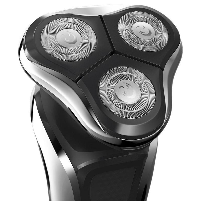 Электробритва POLARIS PMR 0307RC wet&dry PRO 5 blades+, черный/хром