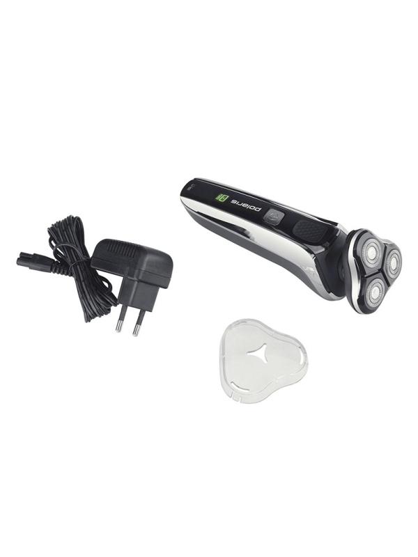 Электробритва POLARIS PMR 0307RC wet&dry PRO 5 blades+, черный/хром